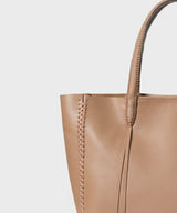 Tote Medium Grained Leather Camel