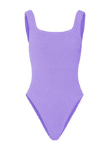 Square Neck Low Back One Piece Lilac