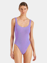 Square Neck Low Back One Piece Lilac