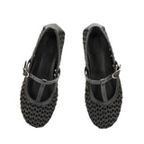 Ballerinas Ancient Greek Sandals Aerati Raffia Ballerinas Black Apoella