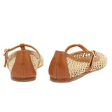 Ballerinas Ancient Greek Sandals Aerati Raffia Ballerinas Brown/Natural Apoella