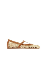 Ballerinas Ancient Greek Sandals Aerati Raffia Ballerinas Brown/Natural Apoella