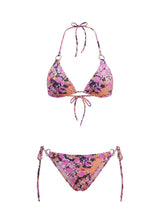 Bikini Emmanuela Swimwear Maira Triangle Bikini Pink/Orange/Black Apoella