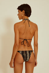 Bikini Lenny Niemeyer Triangle Gold Detail Bikini Black Apoella