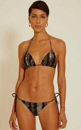 Bikini Lenny Niemeyer Triangle Gold Detail Bikini Black Apoella