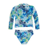Bikini Marie Raxevsky Long Sleeve Crop Bikini Aquatic Apoella