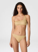 Bikini Missoni One Shoulder Bikini Lace Gold 44 EU / Gold Apoella