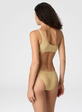 Bikini Missoni One Shoulder Bikini Lace Gold 44 EU / Gold Apoella