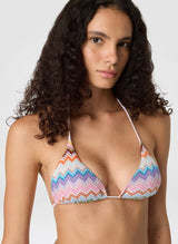 Bikini Missoni Triangle Bikini Micro Chevron Lurex Light Multi Apoella