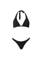 Bikini Stefania Frangista Dahlia Halter Bikini Curly Black Apoella