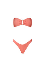 Bikini Stefania Frangista Melita Bandeau Bikini Curly Peach Apoella