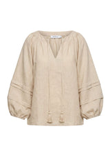 Blouses APOELLA Kalli Balloon Sleeve Top Beige Apoella