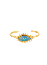 Bracelets Sylvia Toledano Third Eye Thin Cuff Calcedoine/Turquoise O/S Apoella