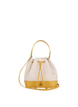 Bucket Bags APOELLA Leros Canvas & Leather Mini Bucket Bag O/S / Ivory Yellow Apoella