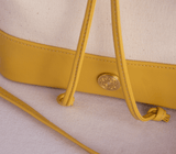 Bucket Bags Apoella Leros Canvas & Leather Mini Bucket Bag O/S / Ivory Yellow Apoella
