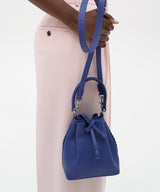 Bucket Bags Callista Crafts Micro Bucket Bag Grained Leather Violet O/S / Violet Apoella