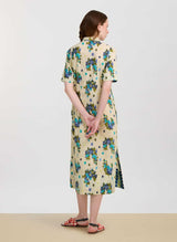 Caftans Lisa Corti Mamta Cotton Caftan Ivory Apoella