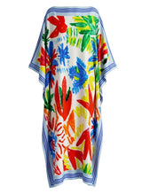 Caftans RIANNA + NINA Tropica Fruta Kaftan Silk Tropicana Blanca O/S / Tropicana Blanca Apoella