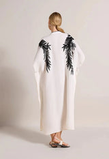 Caftans Scarlett Poppies Serina Kaftan Antique White Apoella