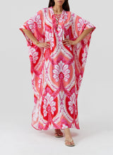Carlotta Lace Up Caftan Ornate