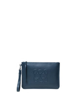 Clutch Callista Crafts Cc Pochette Grained Leather Blue O/S Apoella