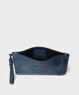 Clutch Callista Crafts Cc Pochette Grained Leather Blue O/S Apoella