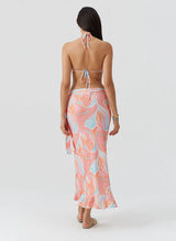 Danni Wrap Long Skirt Cosmic