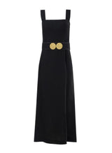 Dresses Ancient Kallos Nonika Long Dress With Golden Buckles Black S / Black Apoella