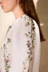 Dresses Ancient Kallos Wild Flowers Long Shirtdress Shirtdress Off White Apoella