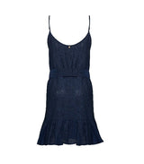 Dresses Apoella Ariadne Linen Strap Mini Frill Dress Denim Apoella