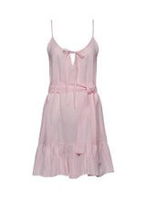 Dresses Apoella Ariadne Linen Strap Mini Frill Dress Pink Apoella