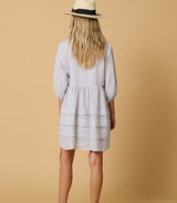 Dresses Apoella Cara Linen Mini Dress Grey O/S / Grey Apoella