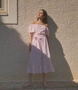 Dresses Apoella Christianna Off Shoulder Long Dress Pink Apoella