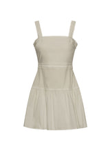 Dresses APOELLA Christina Poplin Strap Short Dress Beige Apoella