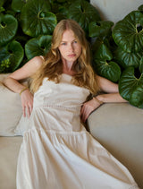 Dresses APOELLA Chrysi Poplin Strap Long Dress White Apoella