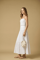 Dresses APOELLA Chrysi Poplin Strap Long Dress White Apoella
