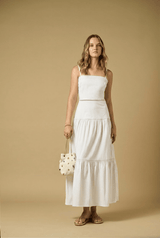 Dresses APOELLA Chrysi Poplin Strap Long Dress White Apoella