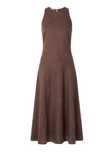 Dresses APOELLA Evelina Godet Linen Dress Espresso Apoella