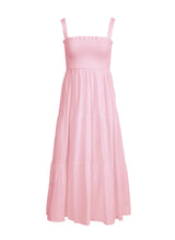 Dresses Apoella Helen Smocked Midi Dress Pink Apoella