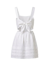 Dresses APOELLA Klelia Cut Out Linen Mini Dress White Apoella