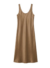Dresses APOELLA Sara Round Neck Long Dress Bronze Apoella