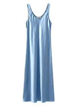 Dresses APOELLA Sara Round Neck Long Dress Sky Apoella