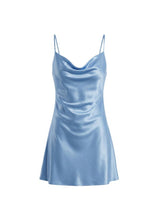 Dresses APOELLA Silia Cowl Neck Mini Dress Sky Apoella