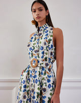 Dresses Borgo De Nor Biba Cotton Dress Vine Flower Off White 10UK / Off White Apoella