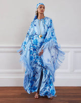 Dresses Borgo De Nor Esmeralda Caftan Cherry Blossom Blue 12UK / Blossom Blue Apoella