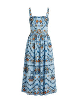 Dresses Borgo De Nor Ninet Cotton Dress Magical Blossom Blue Apoella