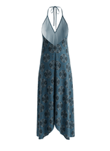 Dresses Ekeini Daphne Halter Neck Dress Blue/Black Gems O/S / Color Apoella