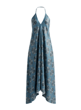 Dresses Ekeini Daphne Halter Neck Dress Blue/Black Gems O/S / Color Apoella