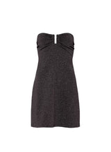 Dresses Eres Bronzage U Shaped Midi Dress Noir Lurex Apoella