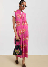 Dresses Lisa Corti Eve Cotton Dress Fuxia Apoella